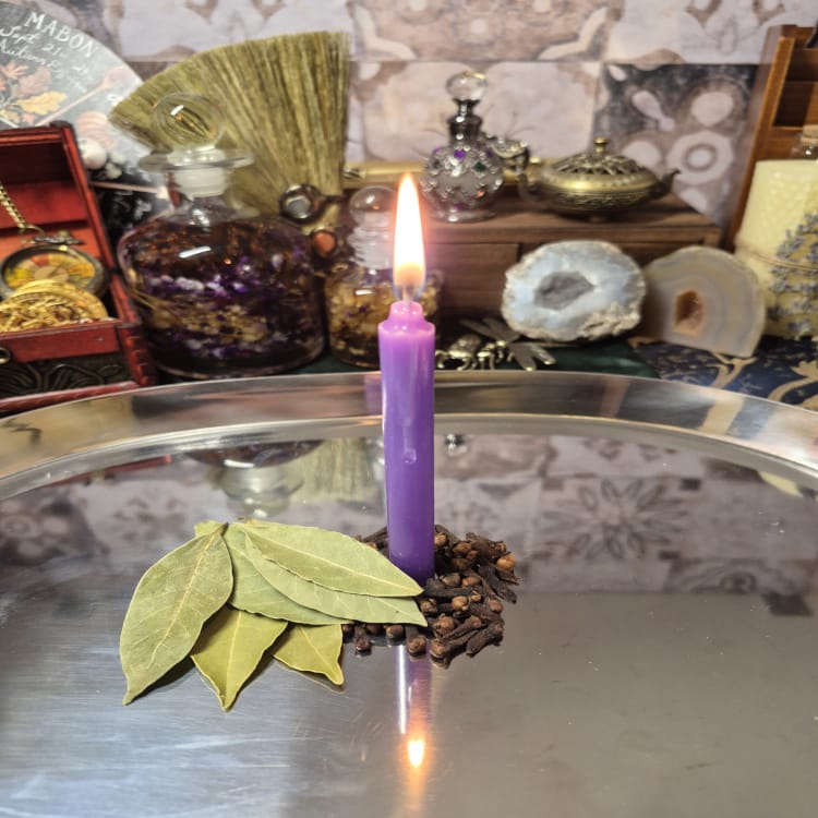 Purple candle ritual to check for black magic or negative energy